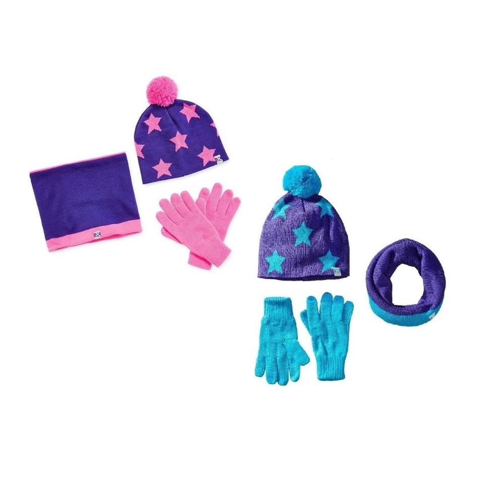ZeroXposur Girls Monroe Beanie scarf 3pc set NEW